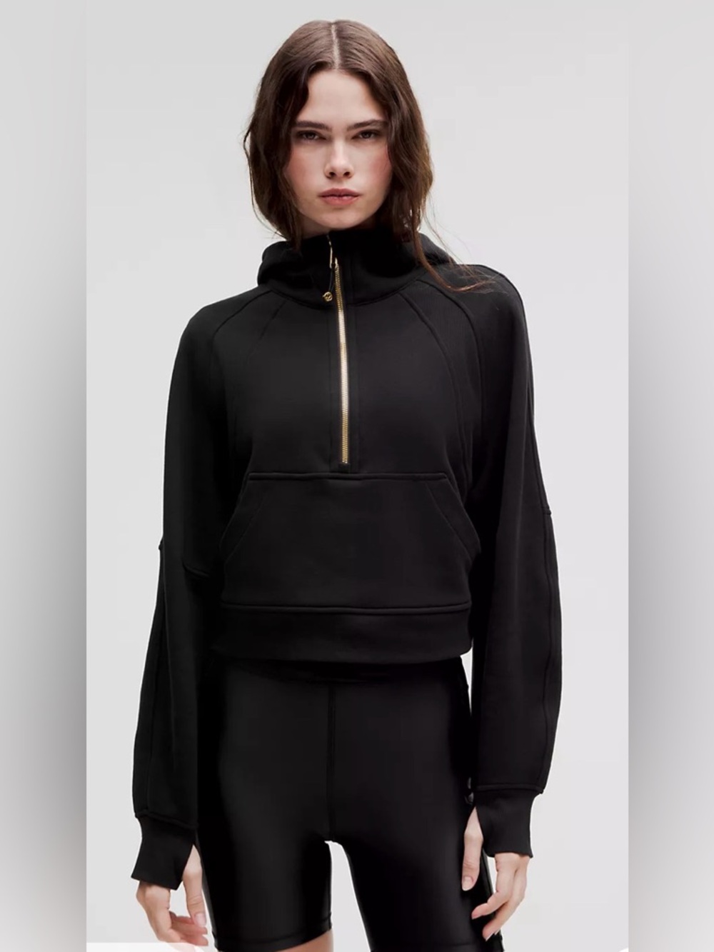 Gently used Scuba Oversized Half-Zip Hoodie